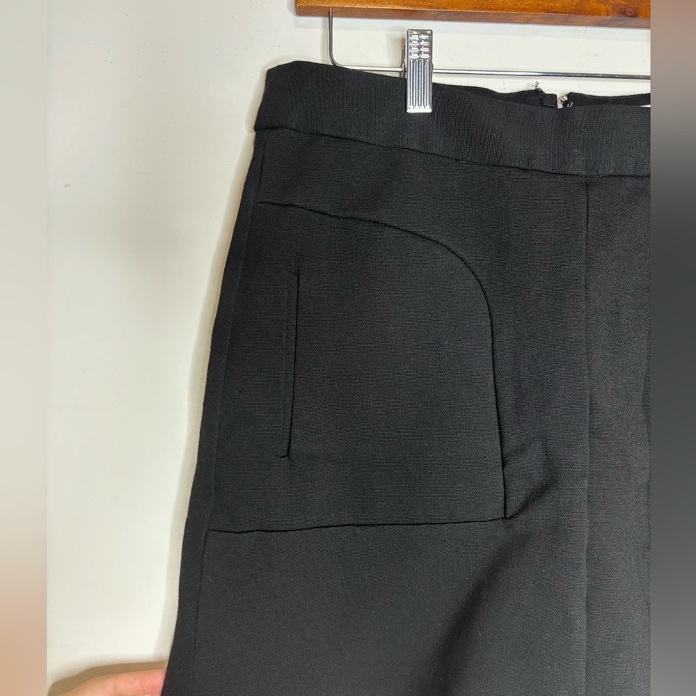 Maeve Anthropologie mini skirt black size 14